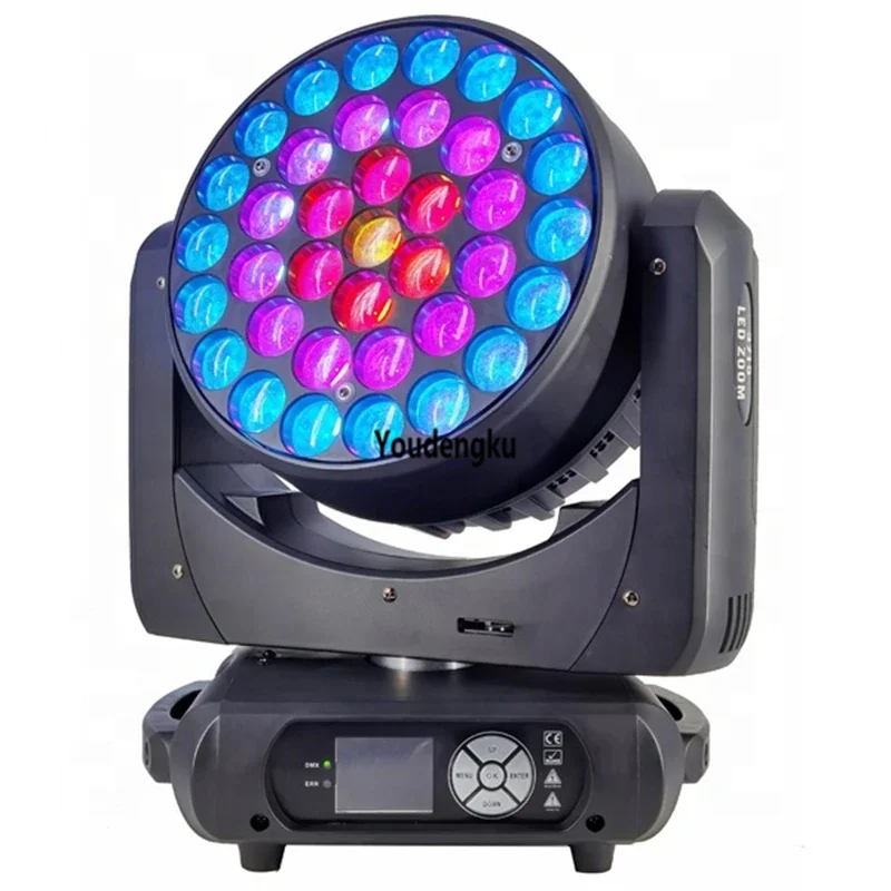 4 штуки в кейсе Club Disco Stage Pro Light Lyre pixel LED 37x15W rgbw LED с подвижной головкой, функцией зум и режимом заливки света.