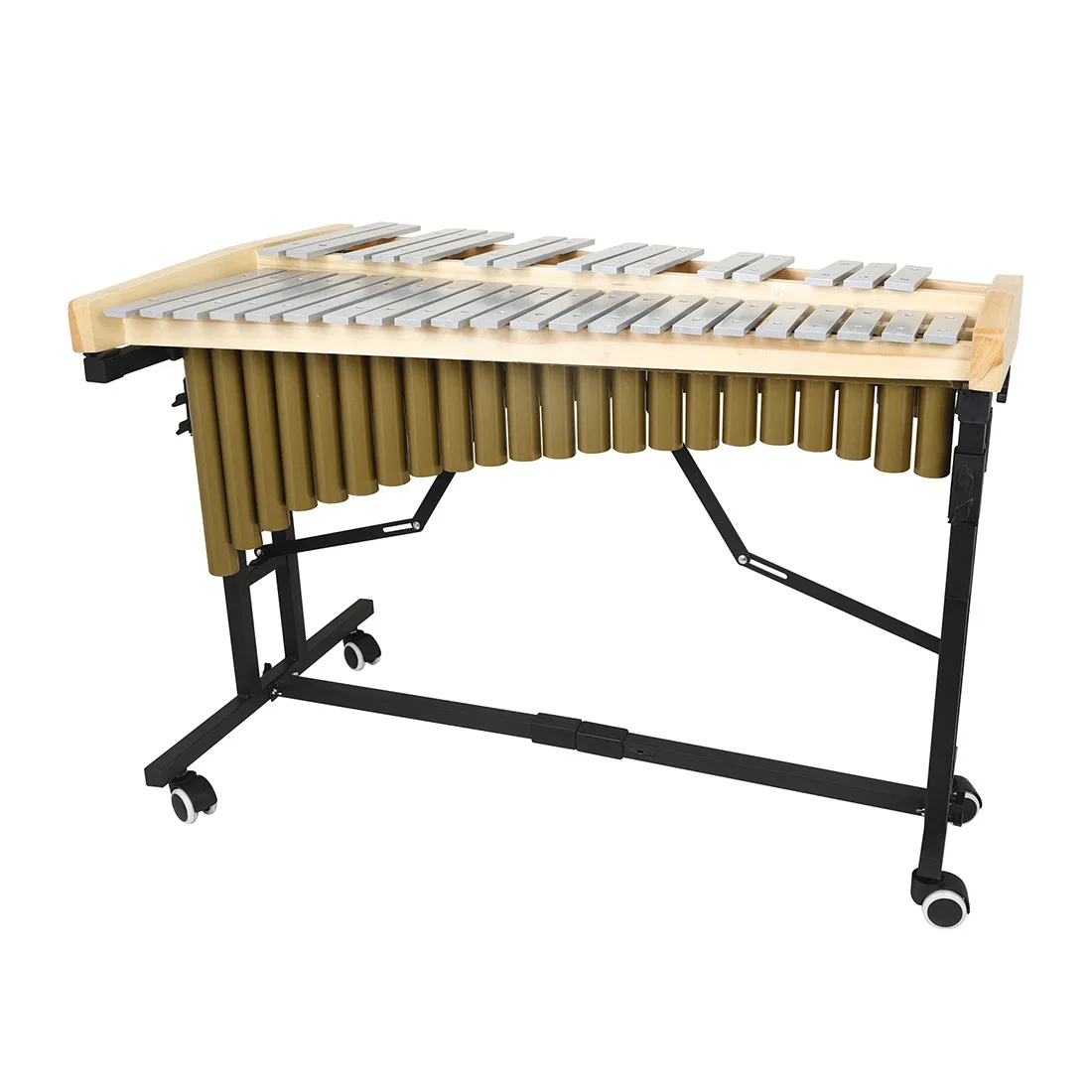 Percussion Marimba Xylophone 37 Notes, Aluminum Keys with Stand, Professional Teaching Instrument, Steel Plate Glockenspiel