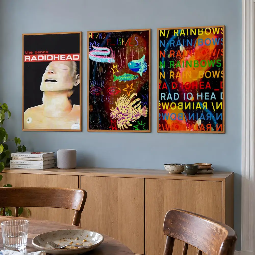 Band Radiohead OK Computer Kid A Creep Poster Wall Art Print HD Aesthetic Artwork Waterproof Printing For Fans Home Decor Gift