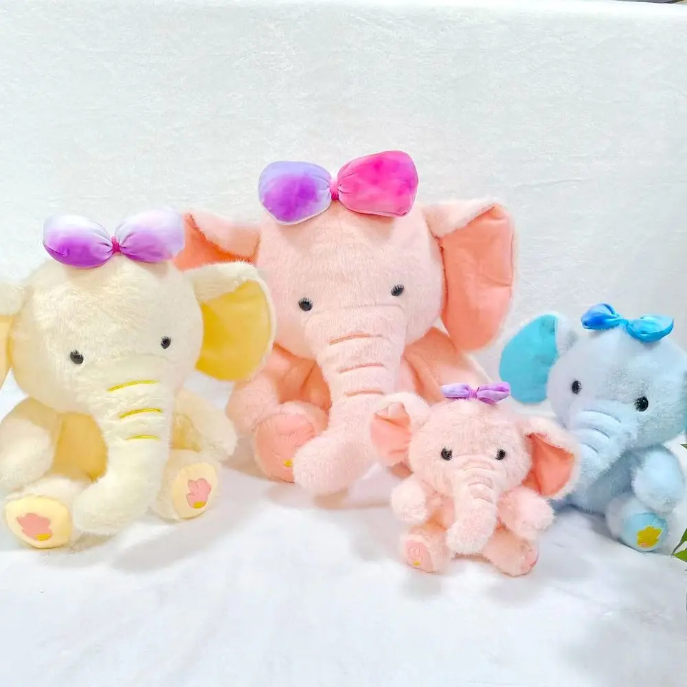 Long Nose Elephant Plush Doll Gray Soft Kawaii Animal Stuffed Toys Creative Plushie Soft Sleeping Stuffed Pillow