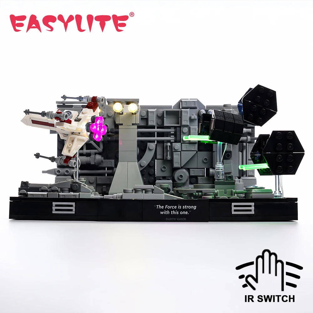 

EASYLITE LED Light Set For Wars 75329 Trench Run Diorama Building Brick Lamp Toys Kit Only Lighting Kit No Model