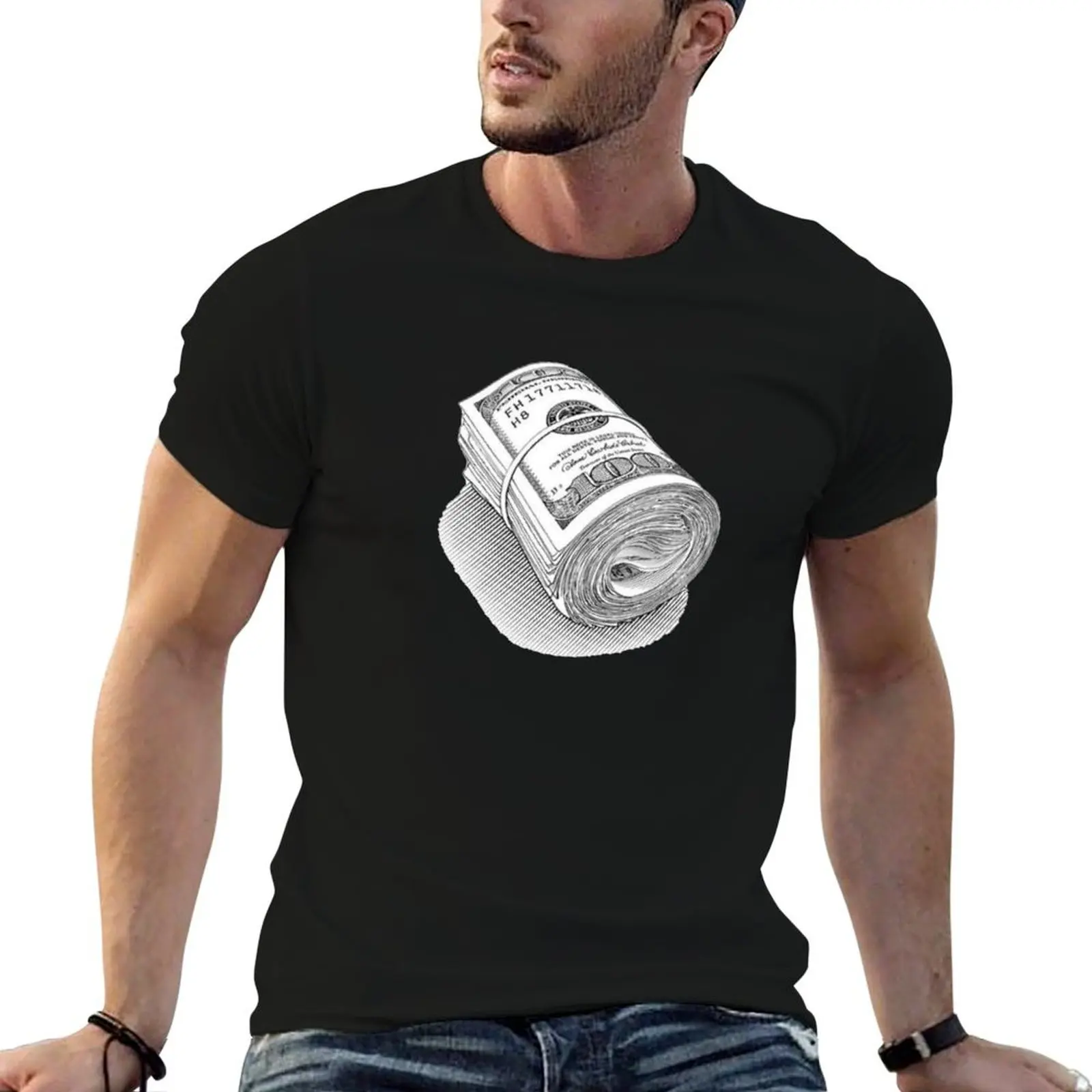 Dollar T-Shirt cute tops vintage graphic tee shirts men