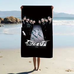 KPOP Music Towel Soft Pool Gift For Travel Gym Shower Camping Quick Dry Sports  S-Stray K-Kids Large Beach Towel