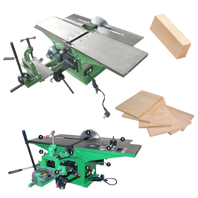 

Commercial Wood Planer Motor 5 in 1 Thickener for Combined Woodworking Machinery