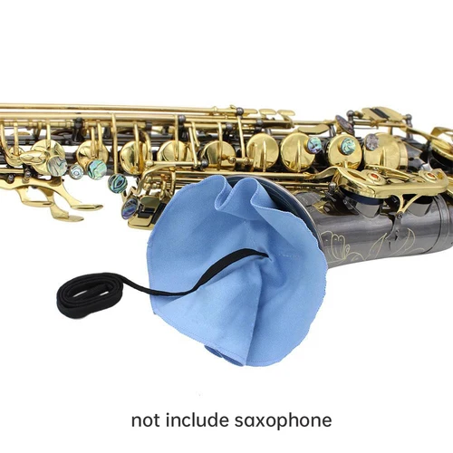 Imagen 2 del producto Kits de limpieza de saxofón con cojines para boquilla, paño de limpieza para cámara interior, cepillo para boquilla, herramientas de limpieza para clarinete saxofón