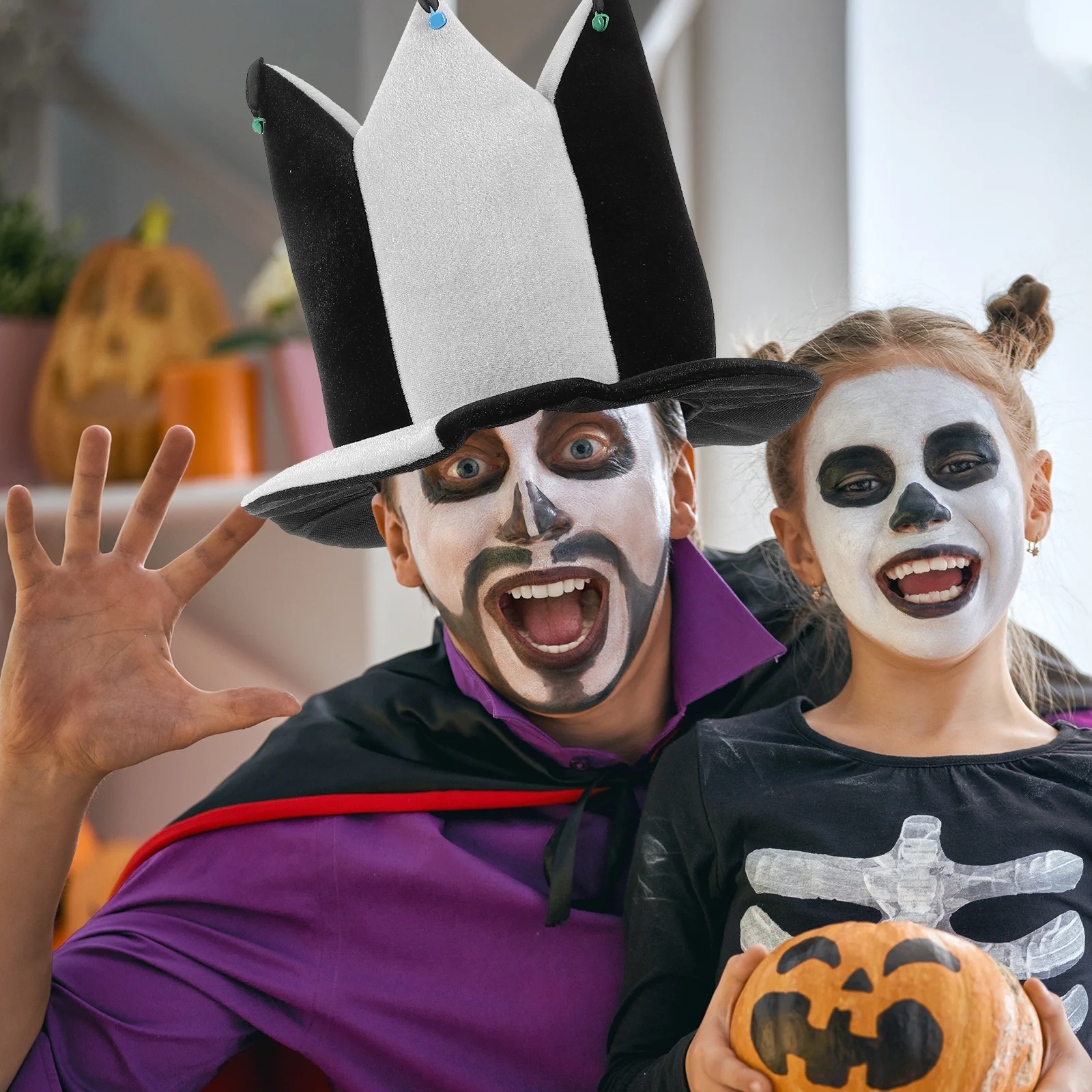 كرنفال قبعة مهرج الدعامة للحزب حفلة تنكرية عيد ميلاد تأثيري ملحق الجدة أغطية الرأس مهرجان زي قبعة #1