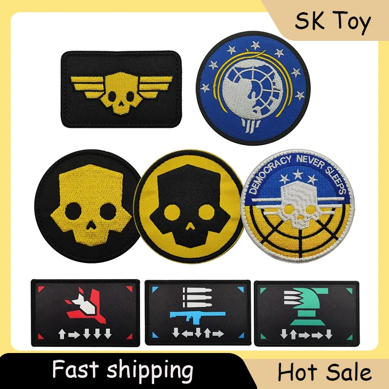

Game Peripherals Embroidered Cloth Patch Diver's Velcro Badge Pack Sticker Decorative Gifts Collections Velcro