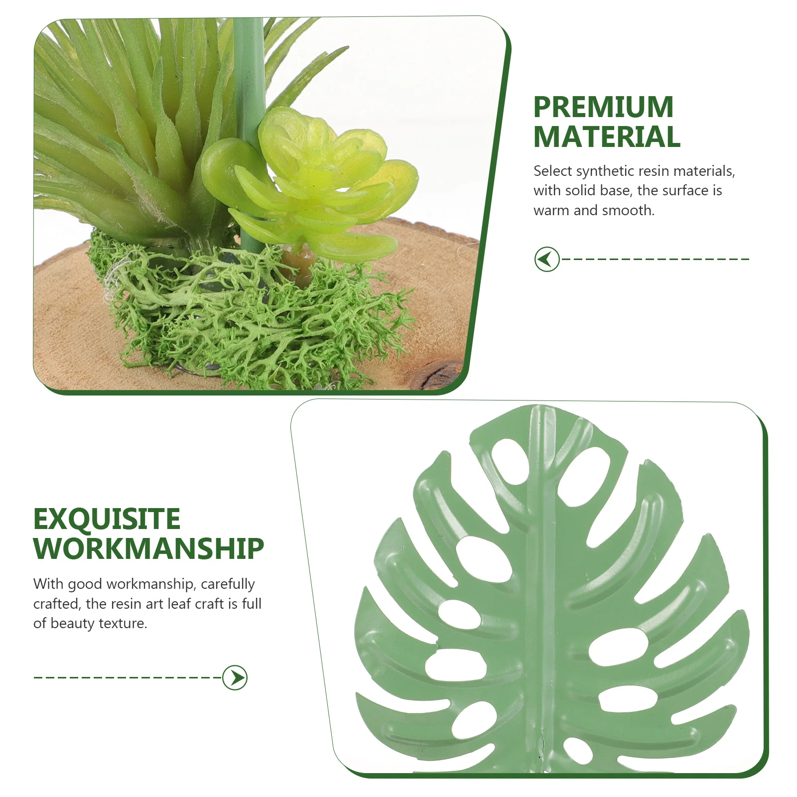 

Monstera Resin Craft Delicate Desktop Ornament Home Office Decorative Art Leaf Household Tabletop Decoration Nordic Style Resin