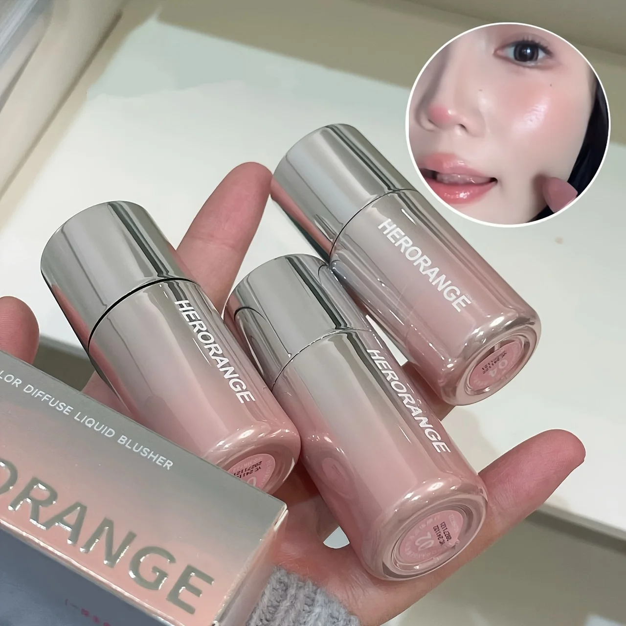 Fard liquido per il viso Liscio Guancia Mousse per occhi Fard Matte Glitter Evidenziatore Stick Rouge Trucco contorno impermeabile