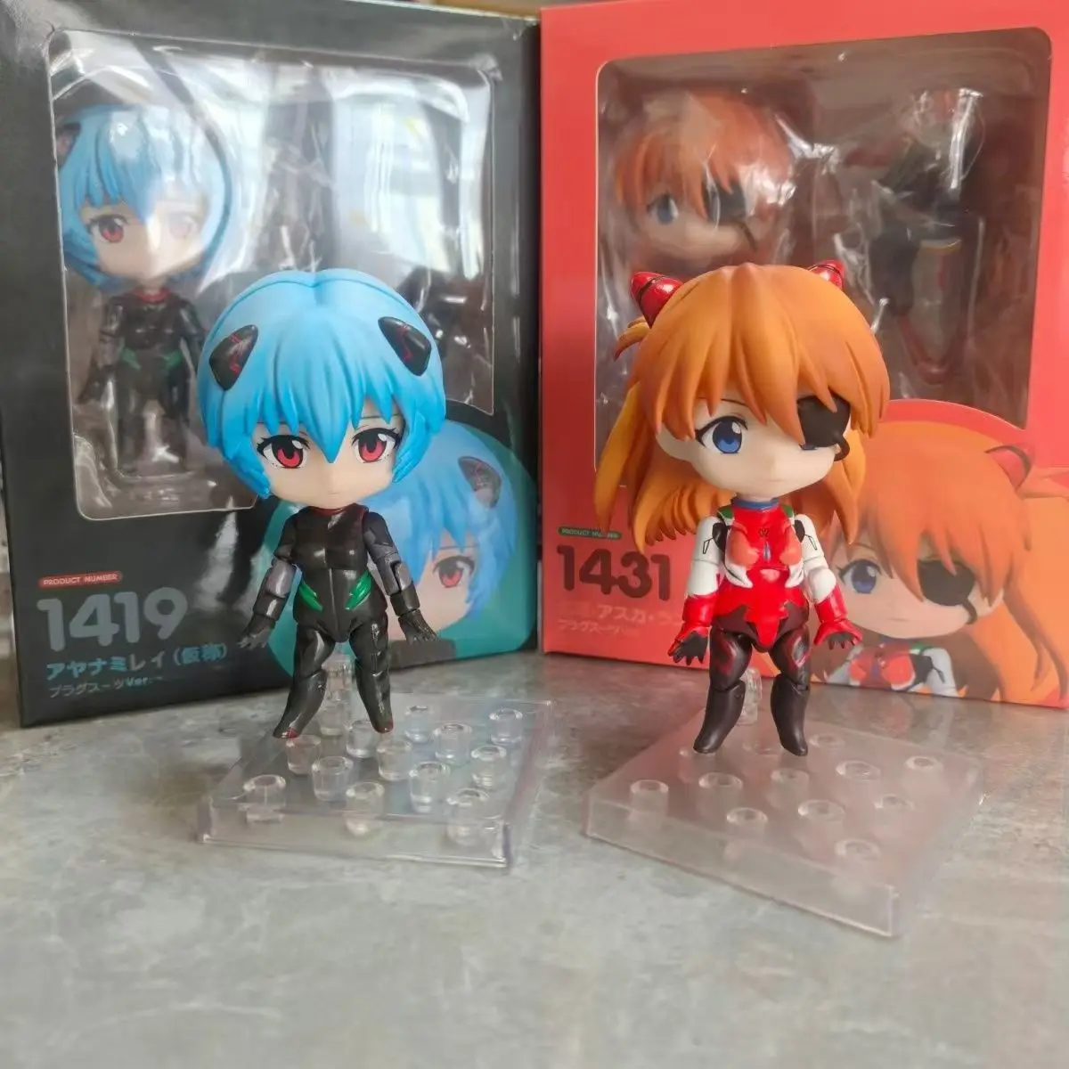 Neon Genesis Evangelion Nendoroid Rei Ayanami Asuka Langley Battle Suit Action Figure Anime PVC Model Collectible Ornament Gift