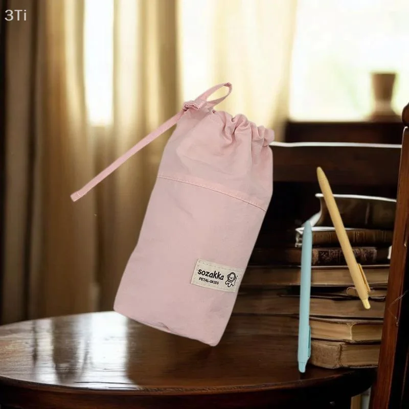 حقيبة مستحضرات تجميل صديقة للسفر للفتيات، حامل أقلام عالي السعة، حقيبة أقلام رصاص متعددة الوظائف قابلة للطي مع رباط