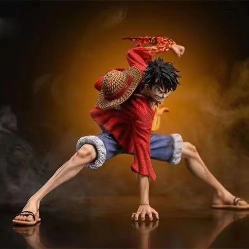 16cm One Piece Luffy Figures Monkey D. Luffy Battle Style Action Figures PVC Anime Collection Model Toys Birthday Ornamen Gifts