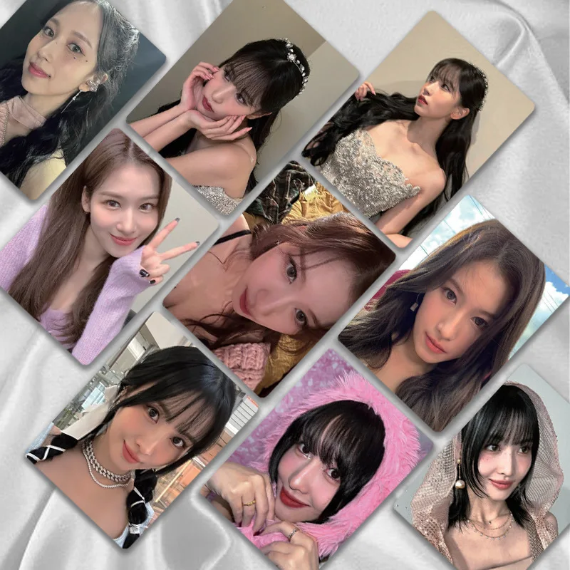 50pcs/set KPOP Twice Album Laser Card MISAMO LOMO Card Photo Card MOMO SANA NAYEON NAMAI NAM Glitter Postcard Collector Card