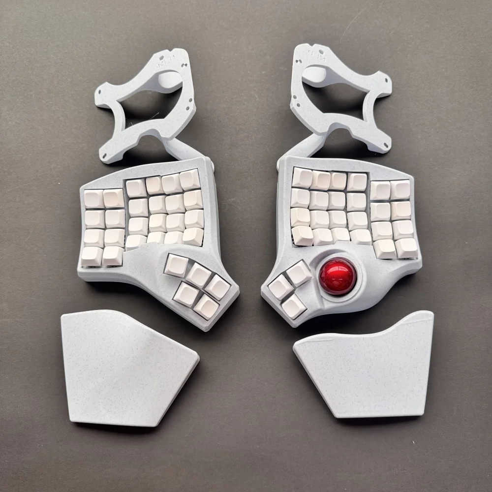 

NEW Charybdis 4X6 Trackball Split Keyboard Kit Custom with Palm Pad Welding Switch RGB Wired Split Mechanical Keyboard Ergonomic