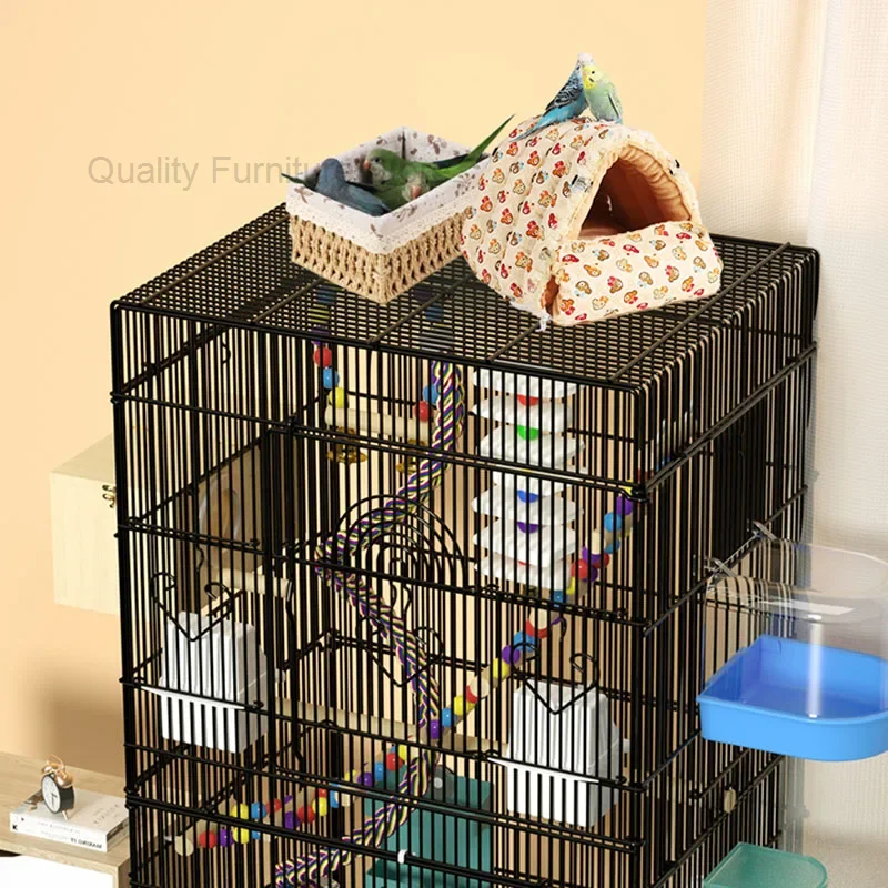 Imagem -03 - Chinchilla Balcony Bird Cage Papagaio Alimentador de Hamster Abrigo Protetor Decoração de Gaiola ao ar Livre Pour Oiseaux Birdcage