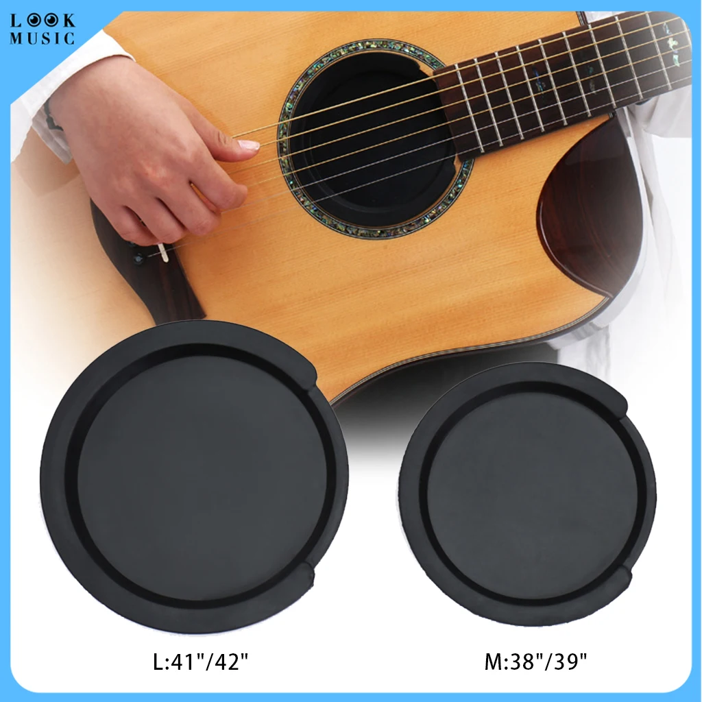 Silicone Acoustic Classic Guitar Sound Hole Cover Guitar Noise Reduction Guitar Accessories 2 Sizes Buffer Block Stop Plug Parts