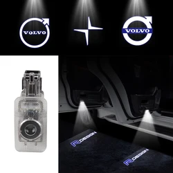 HD Car Door Welcome Projector Light Led Wireless Lamp Decoration Accessories For VOLVO Rdesign S80L S60L V40 CC XC60 V60 S60L TD