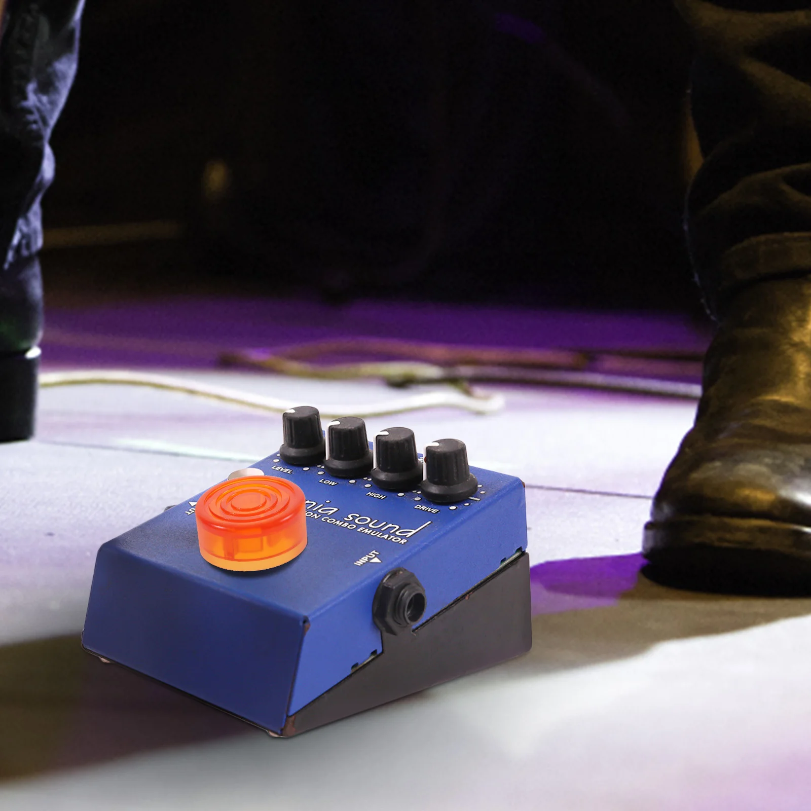 

10Pcs Guitar Effects Pedal Footswitch Toppers Protective Caps for Pedal Knobs Secure Fit No Tools Required Music Instrument