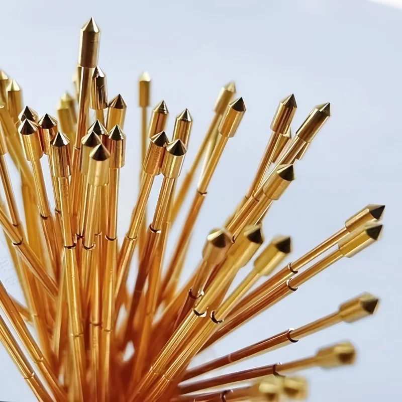 20/100PCS PAL50-E2 Frühling Test Sonde PAL50-E Test Pin Test Werkzeug 27,8mm 0,68mm Gold Nadelspitze dia 0,90mm Pogo Pin PL50-E PL50-E2 – Detail 5