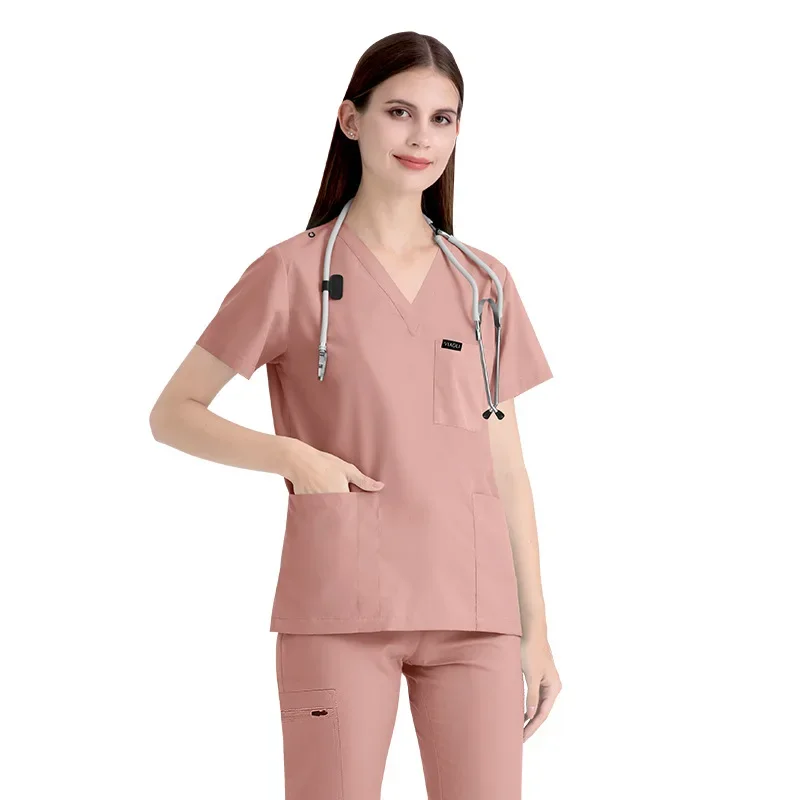 Pantaloni per scrub in tinta unita Pantaloni chirurgici da laboratorio Pantaloni da lavoro uniformi per medico e infermiera unisex Accessori per infermiere Medico