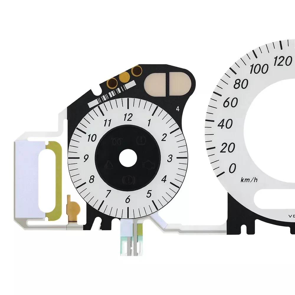 Instrumententafel mit EL-Kaltlicht für Mercedes W211 W209 C219 260KM/H Weiß – Detail 5