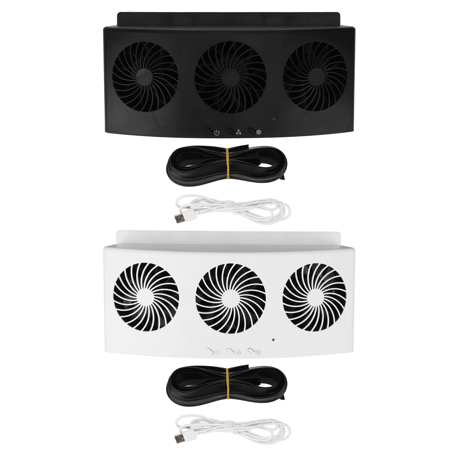 

Car Exhaust Fan 4000 RPM 3 Fans 2 Levels Low Noise Good Heat Dissipation USB Powered Car Radiators Fan for All Cars