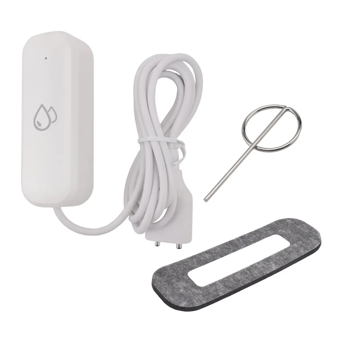 ABNQ Tuya Zigbee Water Sensor Alarm Water Leak Detector Flood Alert Overflow Security Alarm System Works