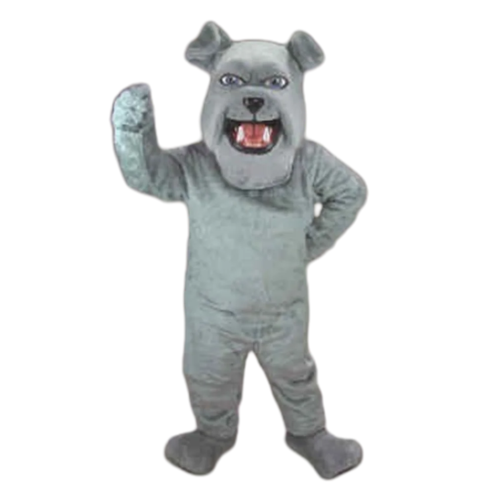 mascot Grey Bulldog Barky Mascot Costume Cartoon Character carnival costume fancy Costume Grey Bulldog Barky Mascot 723