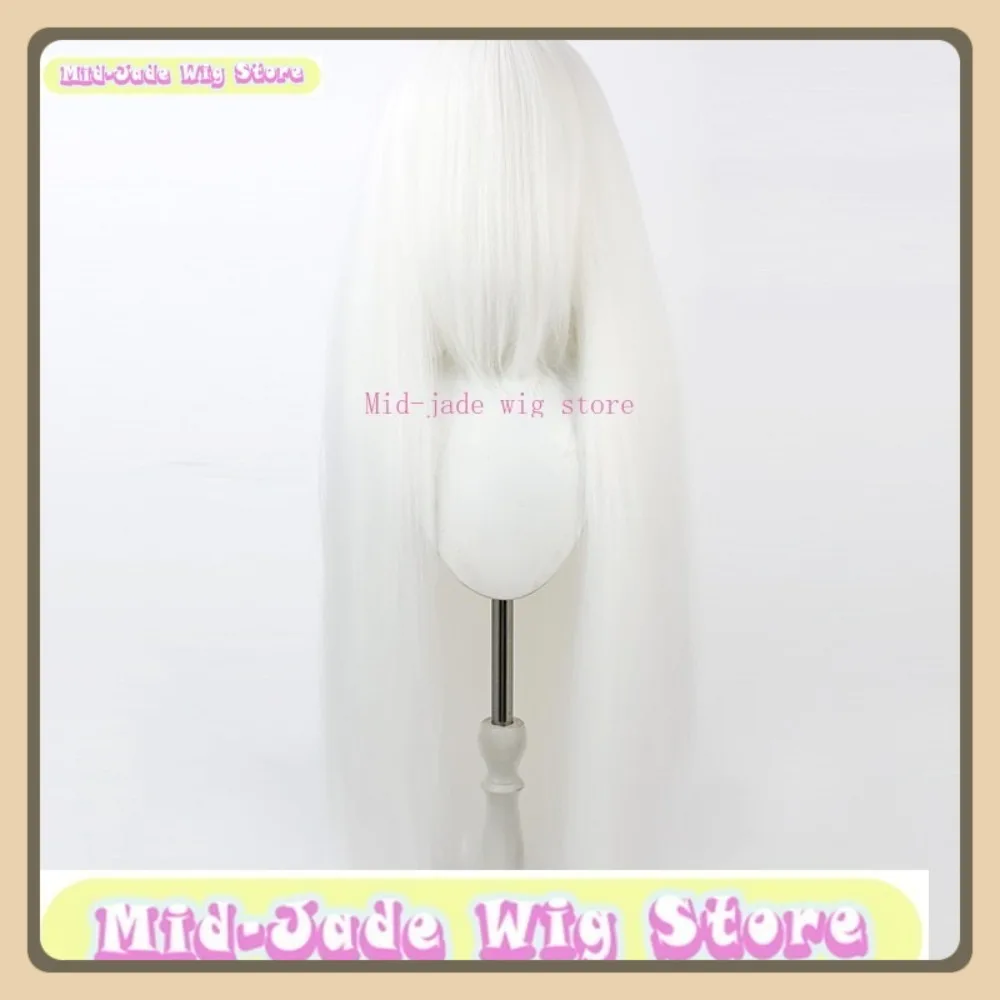 

Mid-jade Wig Store Universal White Cornrow Cosplay Wig Anime Game Role-playing Halloween Party Performance Synthetic Hair