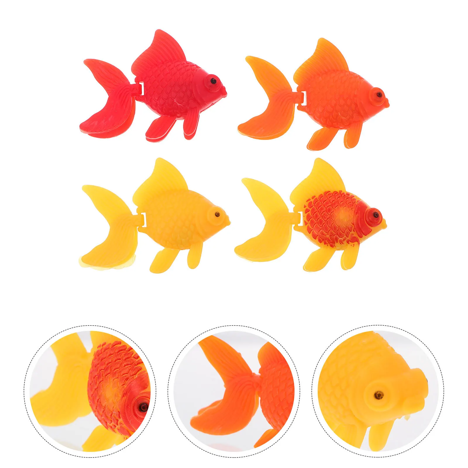 

16 Pcs Plastic Imitation Fish Fake Tropical Tank Decorations Artificial Floating Aquarium Simulation Goldfish Ornament