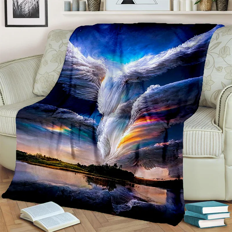 

Dream Natural Tornado Cloud Twister Blanket,Soft Throw Blanket for Home Bedroom Bed Sofa Picnic Travel Office Cover Blanket Kids