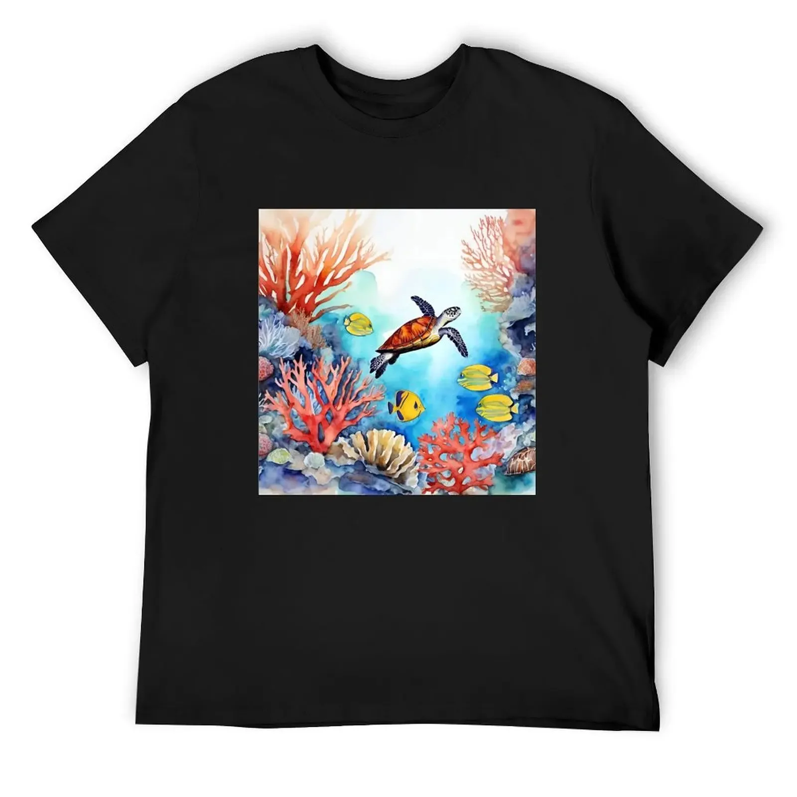 

Sea life and coral T-Shirt graphic t shirt vintage anime stuff vintage clothes outfits for men