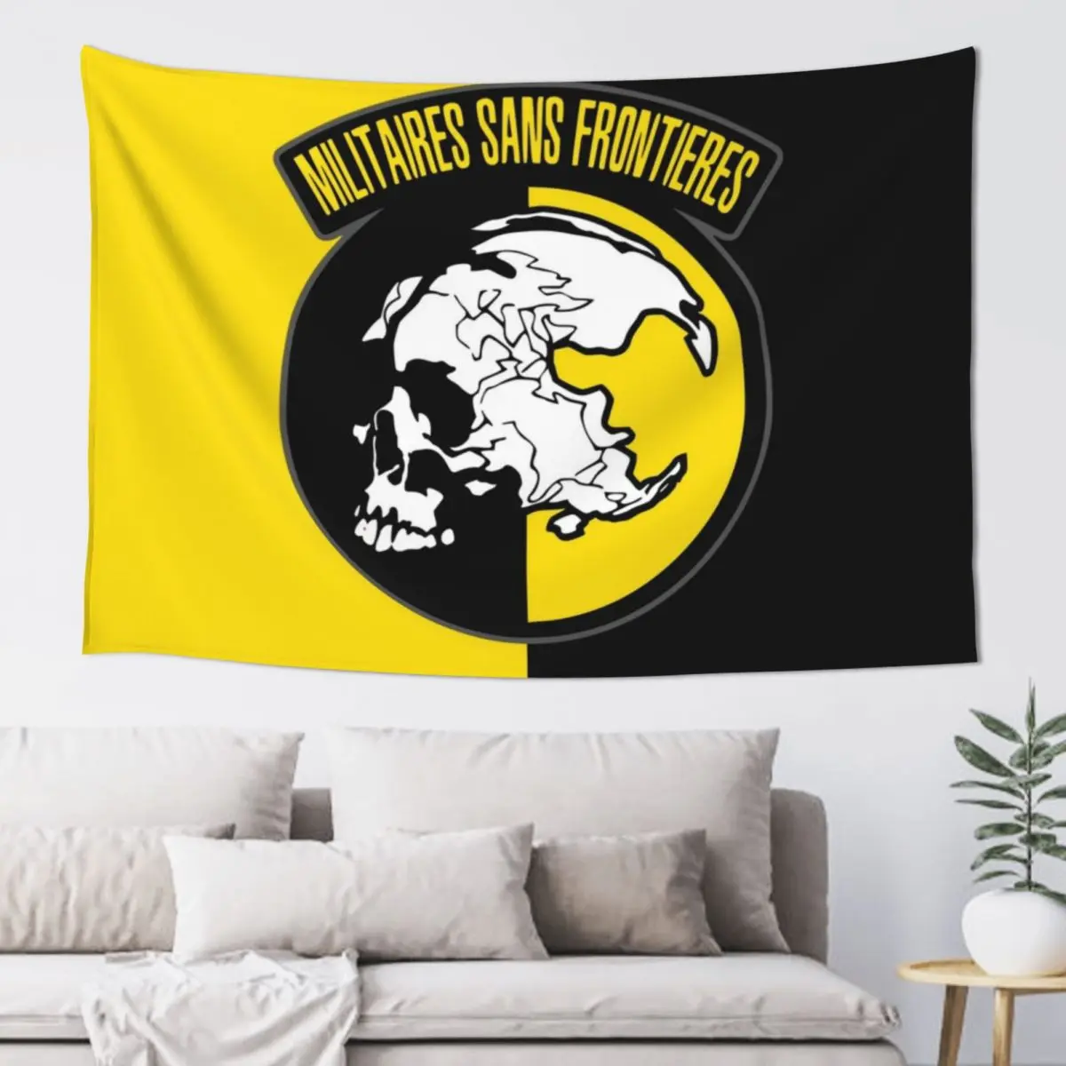 MGS - Militaires Sans Frontieres Logo Tapestry Wallpaper Bedroom Room Decore Aesthetic Tapestry