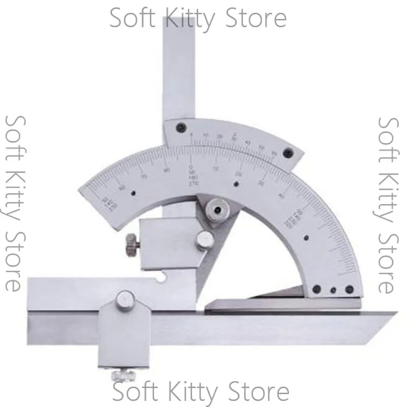 Hi-quality Carbon Steel Universal Bevel Protractor 0-320 Degree Accuracy Angle Measuring Ruler Tools Accuracy of 0.02