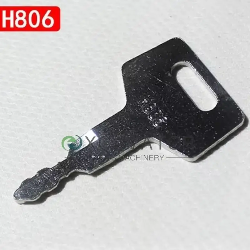 H806 Excavator Keychain for Takeuchi 60/75150/160/175/180 Fuel Tank Cover Ignition Switch Start Key Accessory