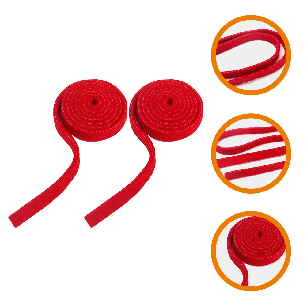 

2 Pcs Piano Tuning Tools Stop Tape Red Equal Temperament *2pcs Felt Strap