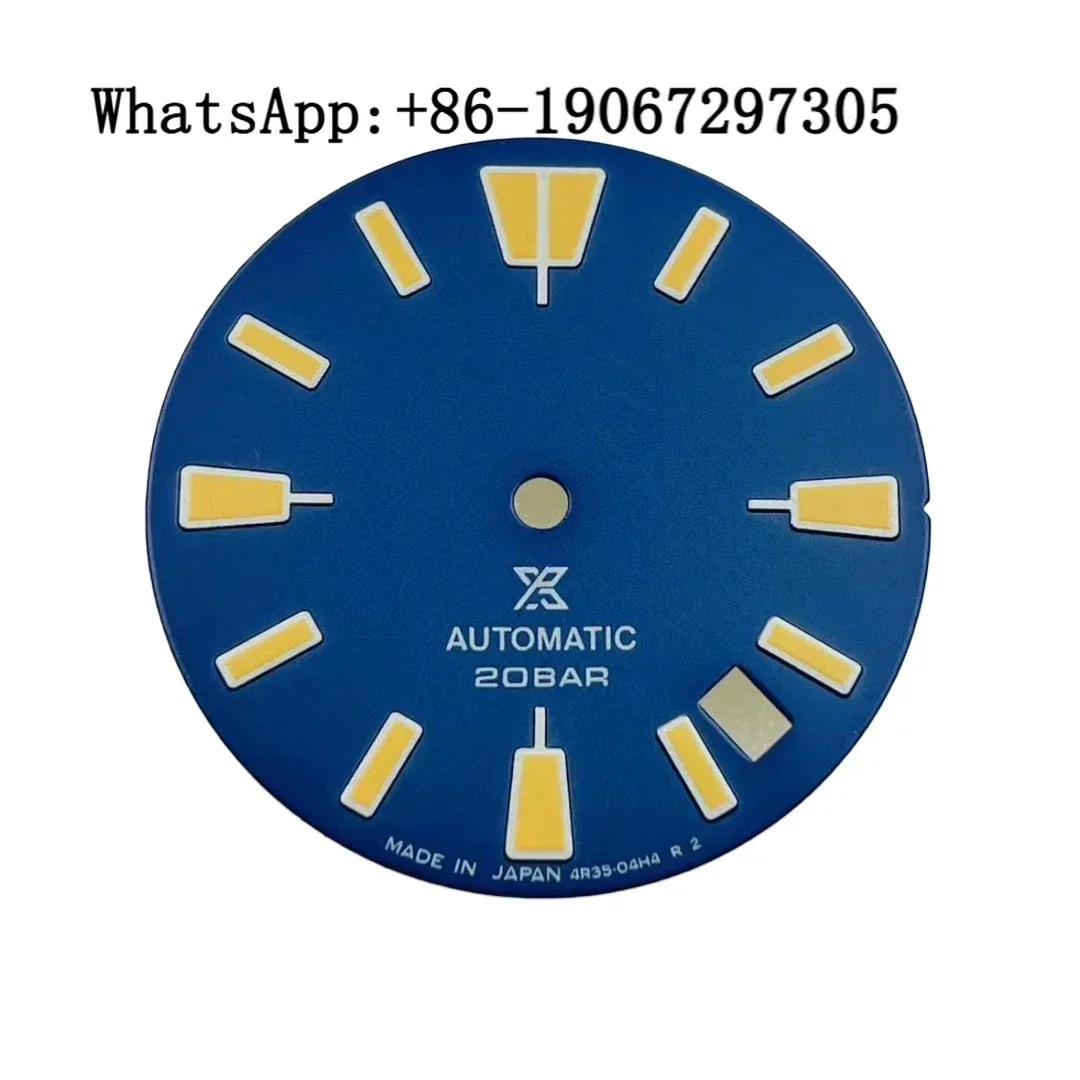 

Fashion Durable Matte Texture Sports Diving Watch Dial Suitable for NH35/36 Automatic Movement Green lume Mod Parts