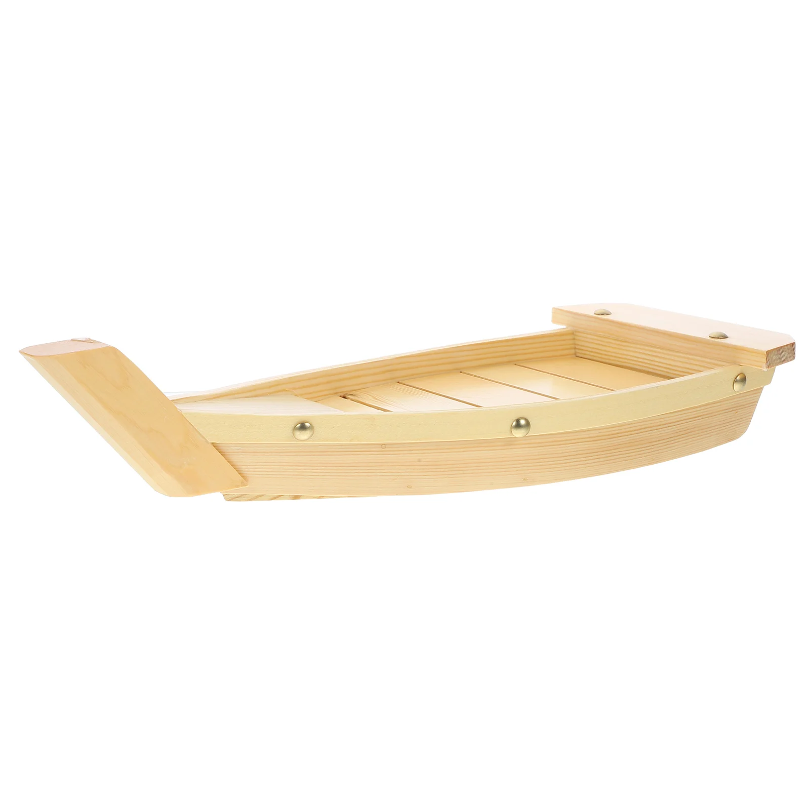 

Wooden Sushi Plate Boat Shaped Dish Japanese Style Snack Tray Premium Material Suitable Parties Dinners Restaurants