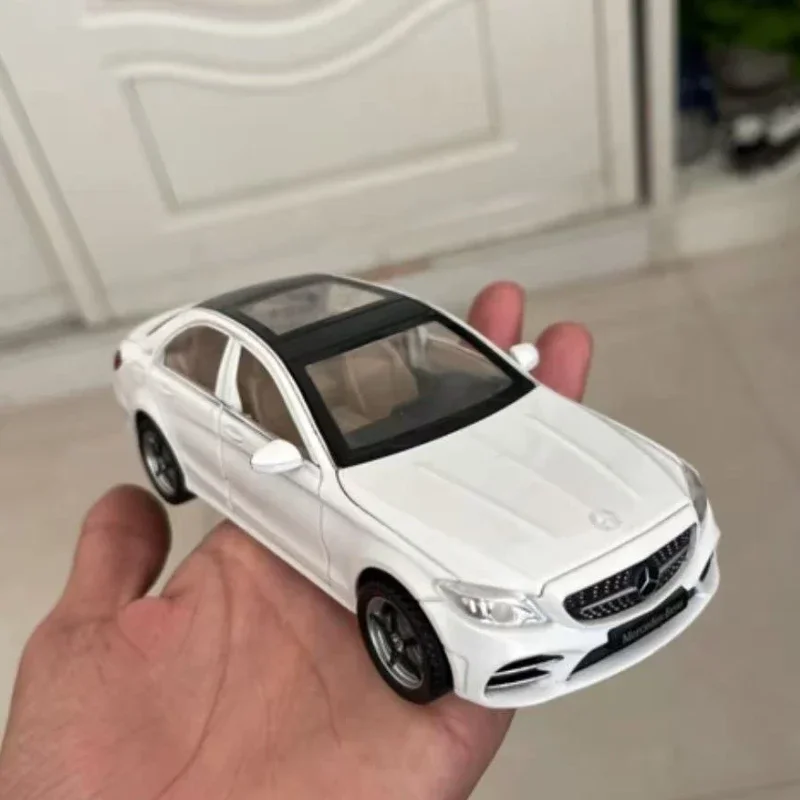 

1:32 Mercedes-Benz C260L Simulation sound and light metal 6-door kids toys car children's toy collection gift car juguetes