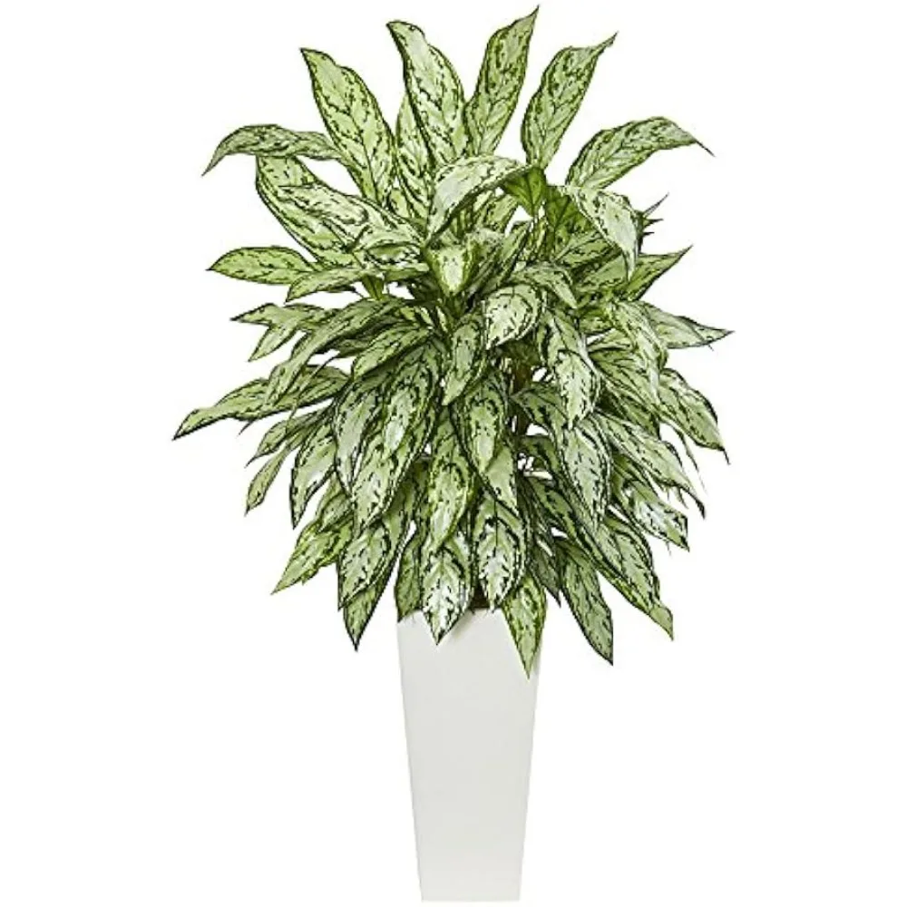 

The Almost Natural Artificial Plants in The White Tower Flowerpot