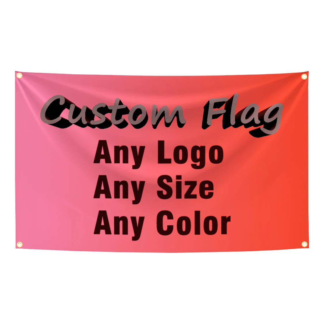 Logo publicitaire personnalisé pour voiture, moto, entreprise de sport, drapeau personnalisé, bannière de décoration imprimée en Polyester, tapisserie d'art mural, toutes tailles