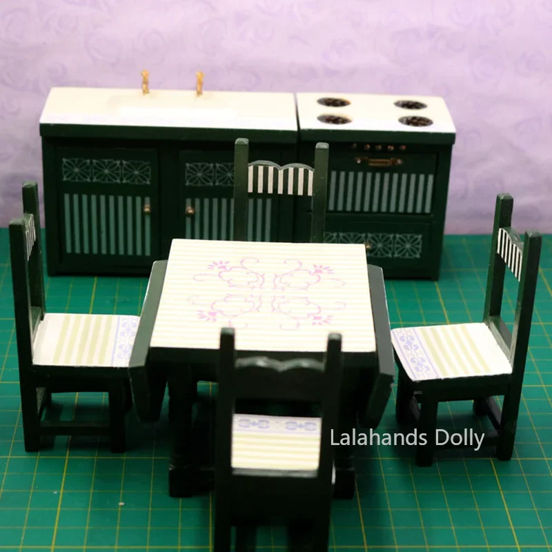 1:12 Doll House Mini Kitchen Furniture Set Model for Doll House Kitchen, Dining Room Furniture Decoration Accessories