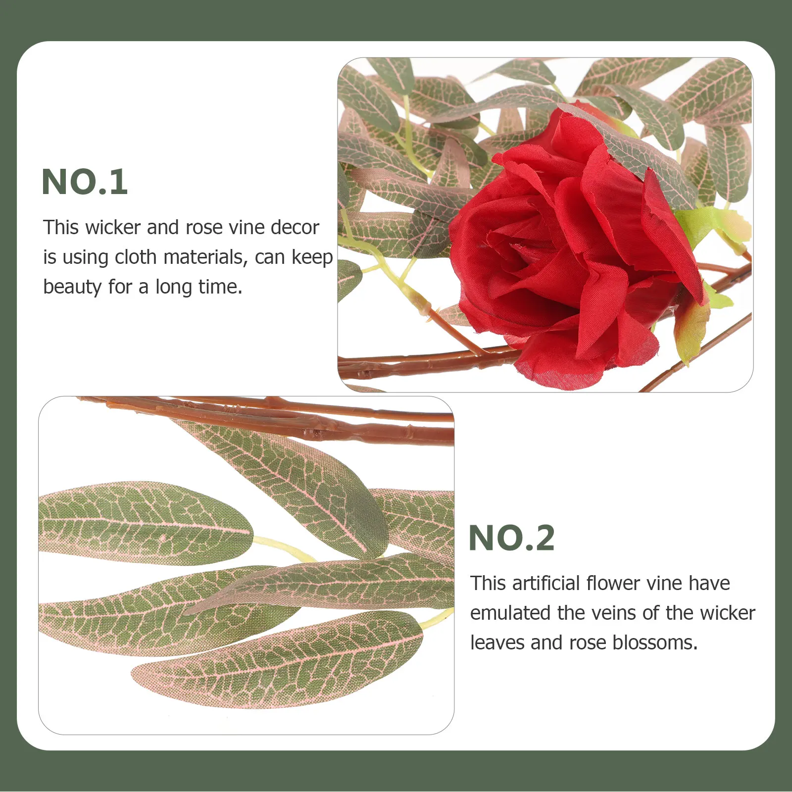 

Simulation Willow Rattan Artificial Flower Vine Fake Rose Decorative Plants Wicker Vines Silk Hanging Indoor Garlands