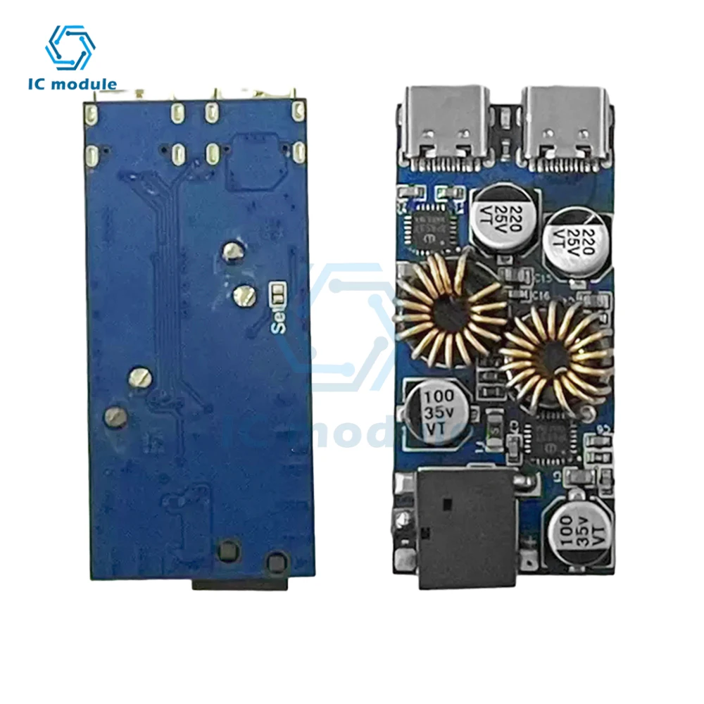 Carte de développement double USB Type-C, 30W, développement rapide, prise en charge du protocole PD3.0, PPS, QC3.0, DC, module de modification