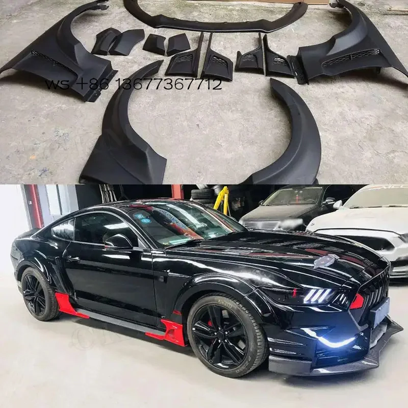 

Factory hot salesCar Front Bumper Lip Spoiler Rear Diffuser Side Eyebrown Body Kits for Mustang Coupe 2015-2017