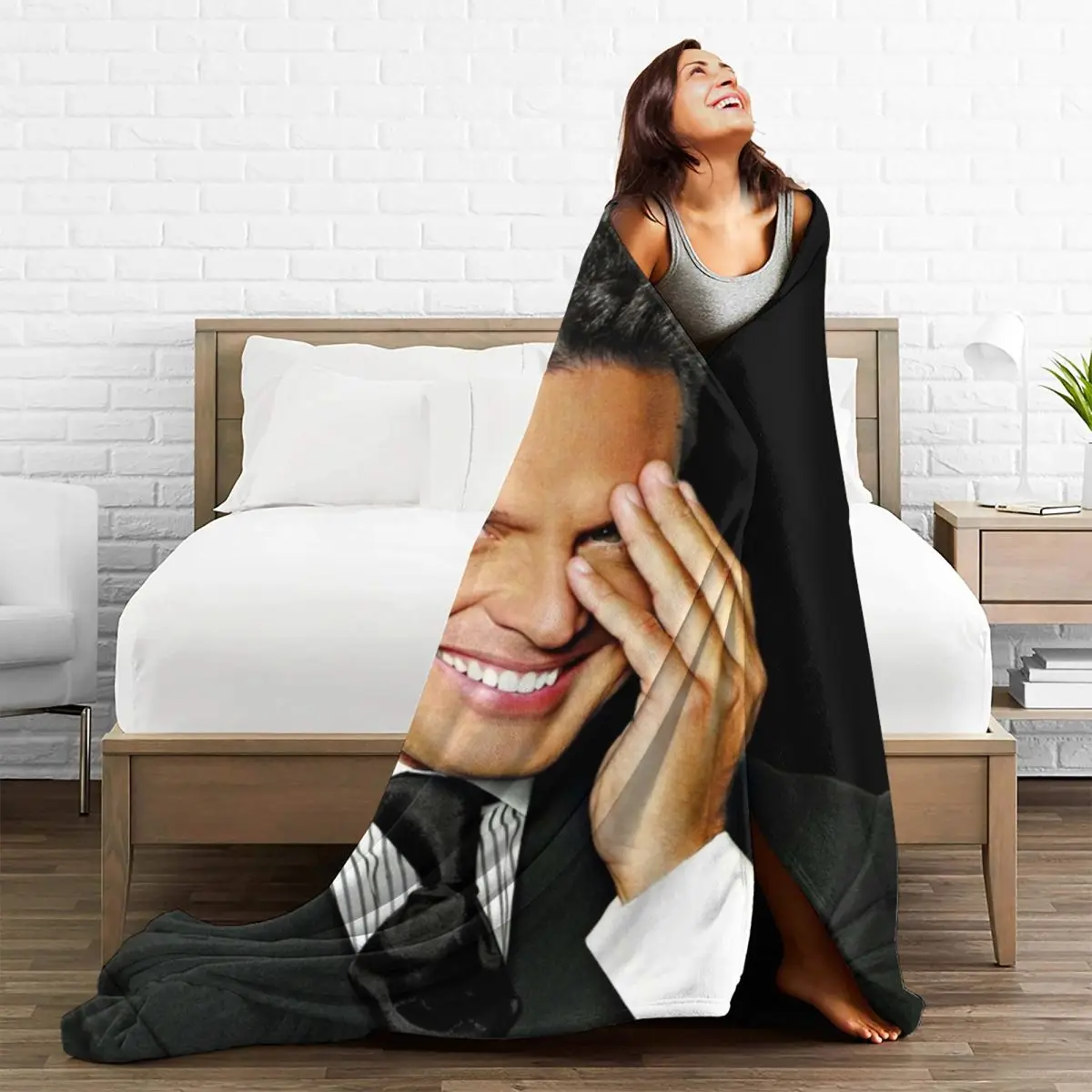 Luis Miguel Flannel Blanket Quality Super Warm Singer Mexican Smile Throw Blanket Winter Travelling Bedroom Novelty Bedspread