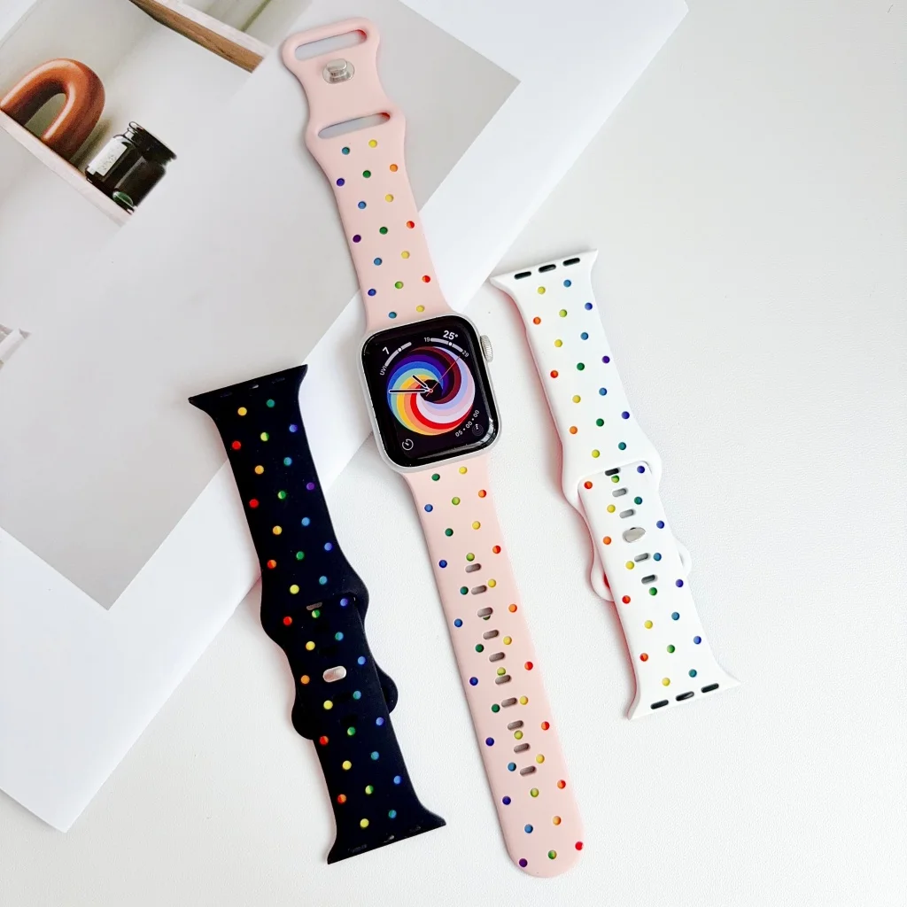 Sports Silicone Strap for Apple Watch Band Ultra 4 3 2 49mm 46mm 42mm 45mm 44mm 41mm Bracelet IWatch Series 12 11 10 9 8 7 6 SE3