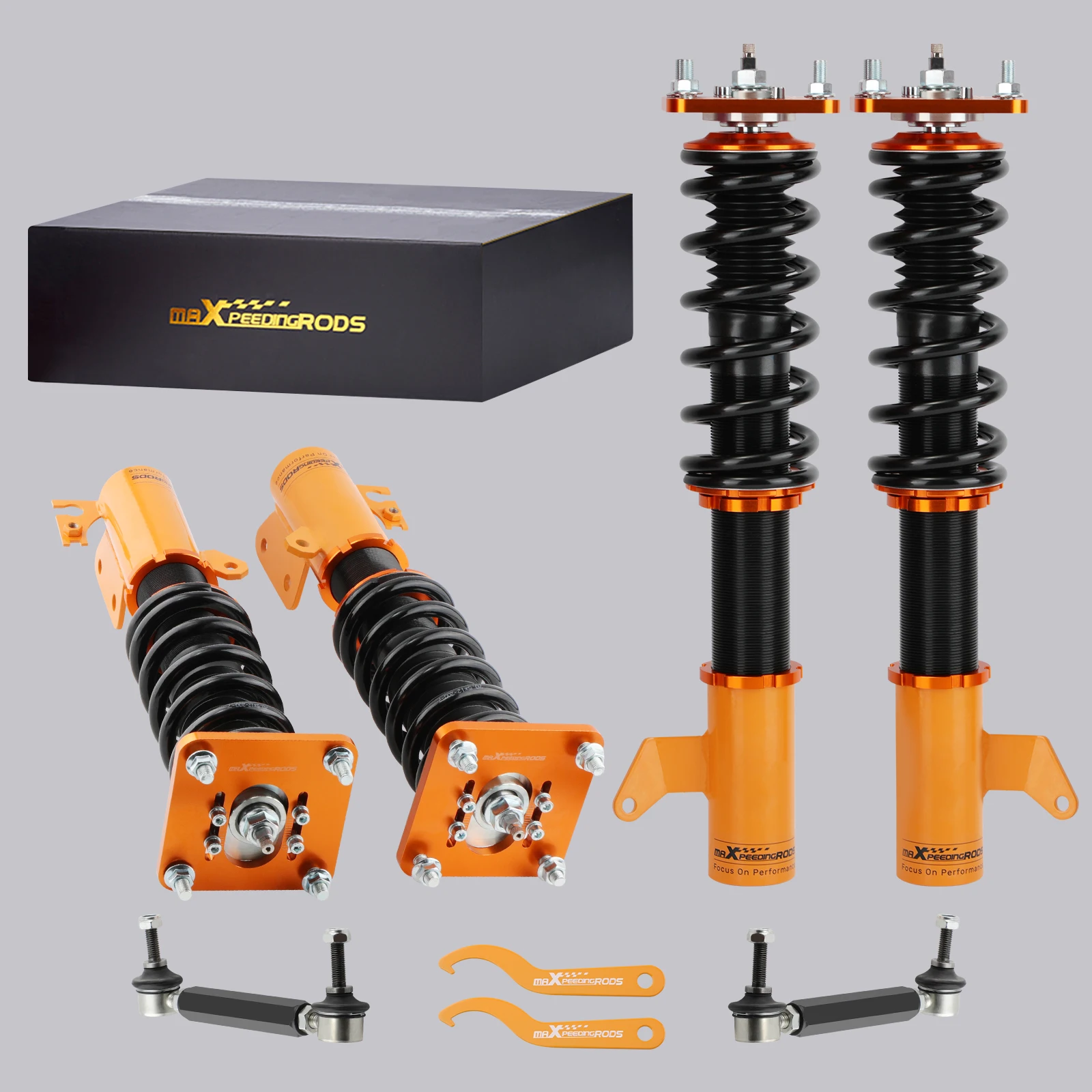 24 Ways Adjustable Damper Coilover Lowering Kit For Mazda 323 Protegé 1999-2003 Coilovers Suspension Shock Absorbe Springs Kit