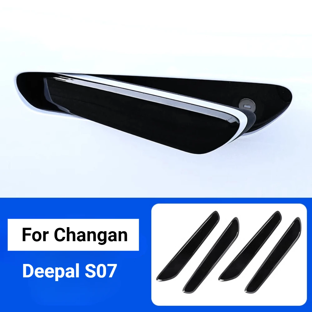 

For Changan Deepal S07 Door Pull Handle Sticker Door Handle Decoration Black Modification