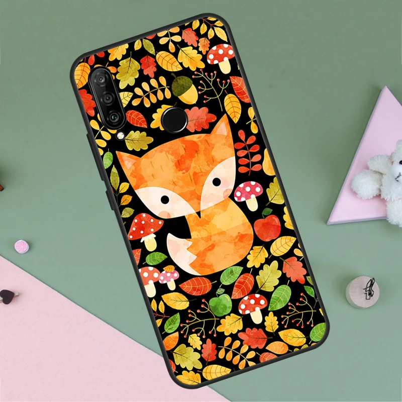 Autumn Leaves Fall Fox Case For Huawei Nova 3i 8i 11i Y90 Y70 Y60 Y61 Nova 5T 9 10 SE P40 P30 Lite Mate 60 P60 Pro